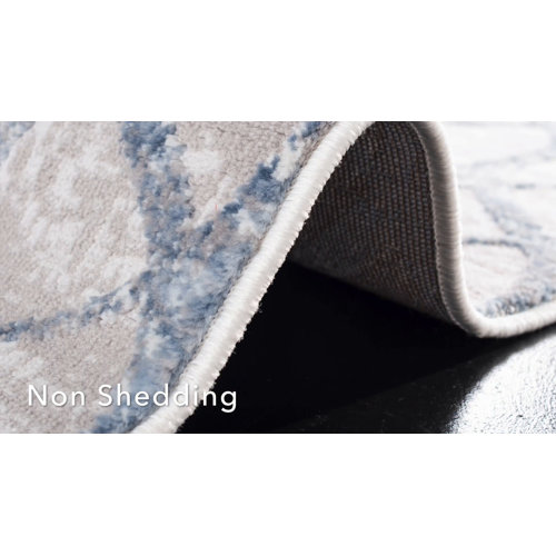 Breakwater Bay Shellie Geometric Blue Area Rug & Reviews Wayfair Canada